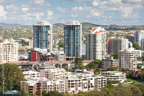Scenic view of Brisbane. Cityscape