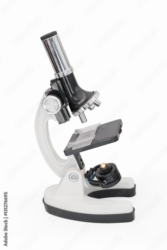 microscope isolated on white microscope isolated on white