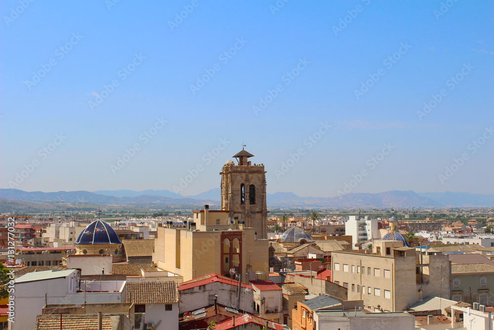 Vista aérea de Orihuela, Alicante