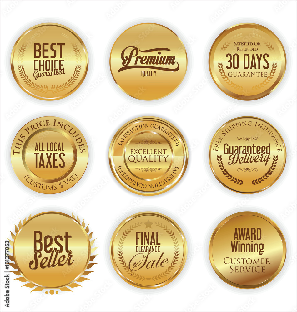 Luxury retro badge and labels collection Luxury retro badge and labels collection