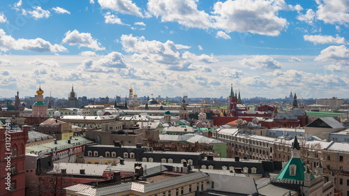 Moscow. Top view on roofs