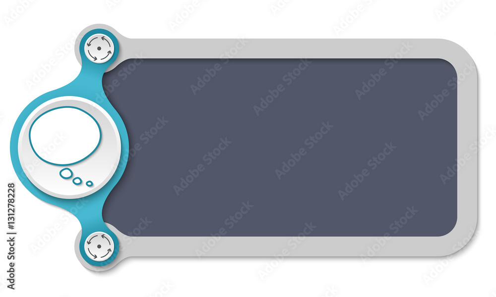 Vector frame for text and speech bubble Vector frame for text and speech bubble