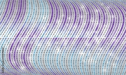 Futuristic vector backdrop and black binary code