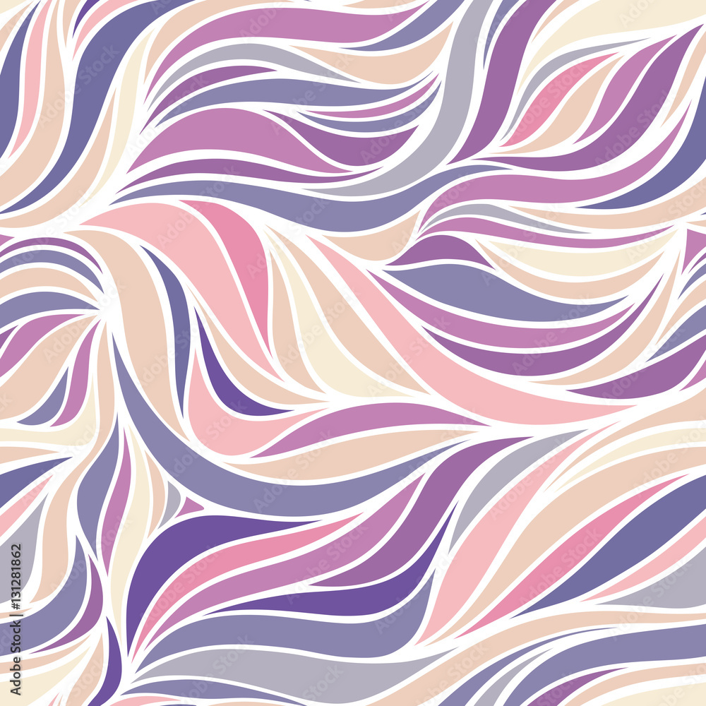 Vector romantic hand-drawing wave purple background. Gradient ab Vector romantic hand-drawing wave purple background. Gradient ab
