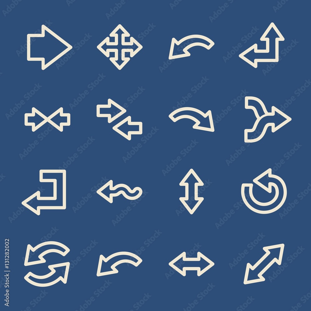 Arrows web icons. Forward and go, exchange and recycling symbol Arrows web icons. Forward and go, exchange and recycling symbol