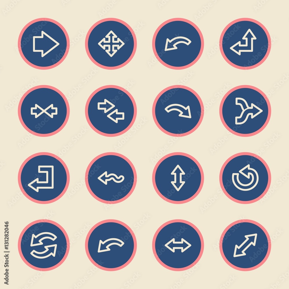 Arrows web icons. Forward and go, exchange and recycling symbol Arrows web icons. Forward and go, exchange and recycling symbol