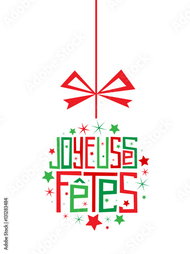 Carte "JOYEUSES FÊTES" 