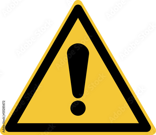 ISO 7010 W001 General warning sign