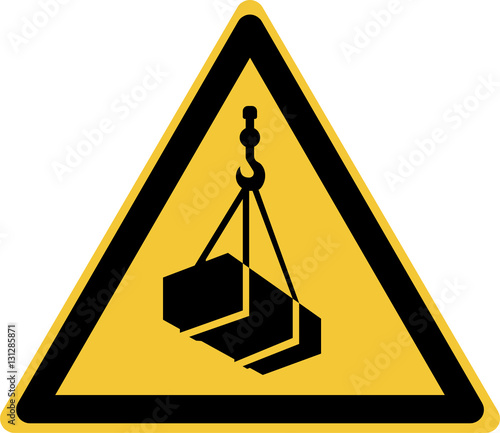 ISO 7010 W015 Warning; Overhead load
