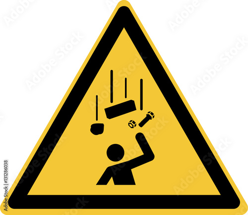 ISO 7010 W035 Warning; Falling objects