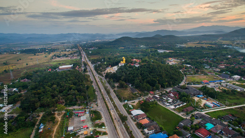 Lamphun,Thailand, 20 December 2016 : Evening super highway of La
