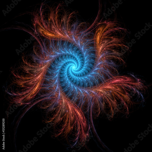 Abstract fractal background computer-generated image © Galina