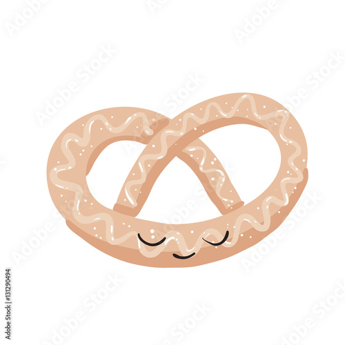 pretzel with a cute face