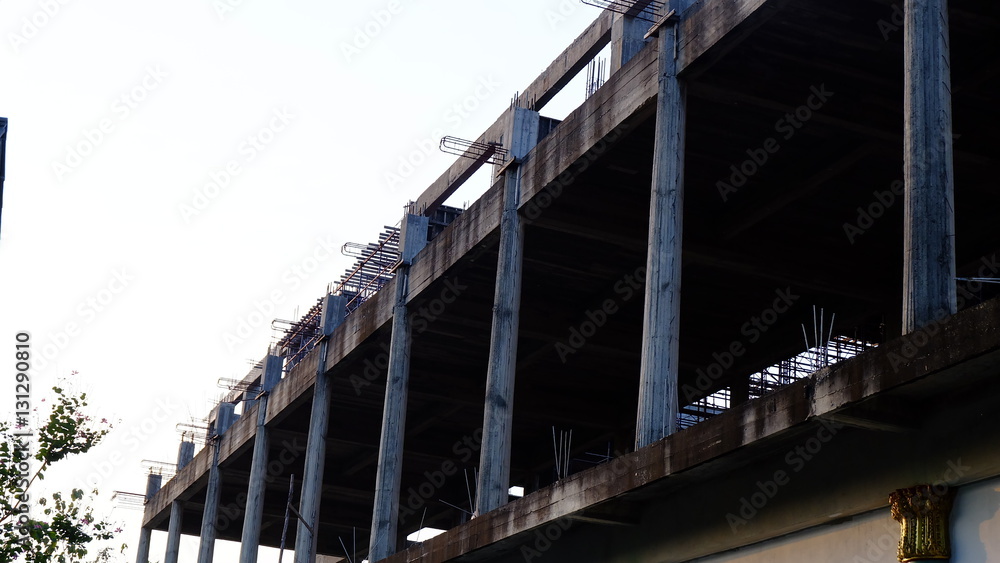 Fototapeta premium Construction of buildings