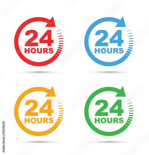 colour set 24 hours icons