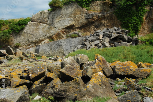 Carrière de granite des îles Chausey, Normandie