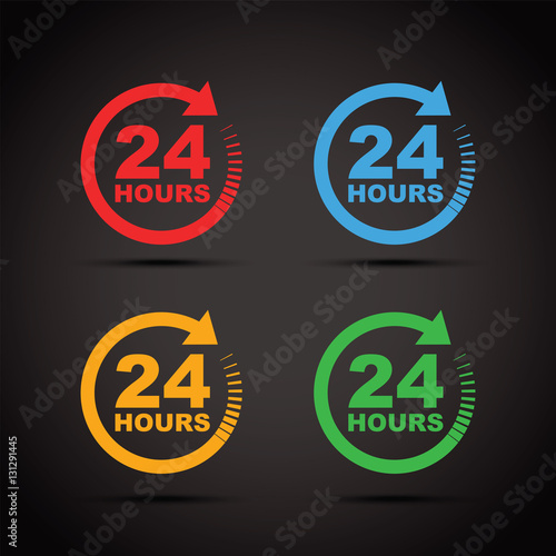 colour set 24 hours icons