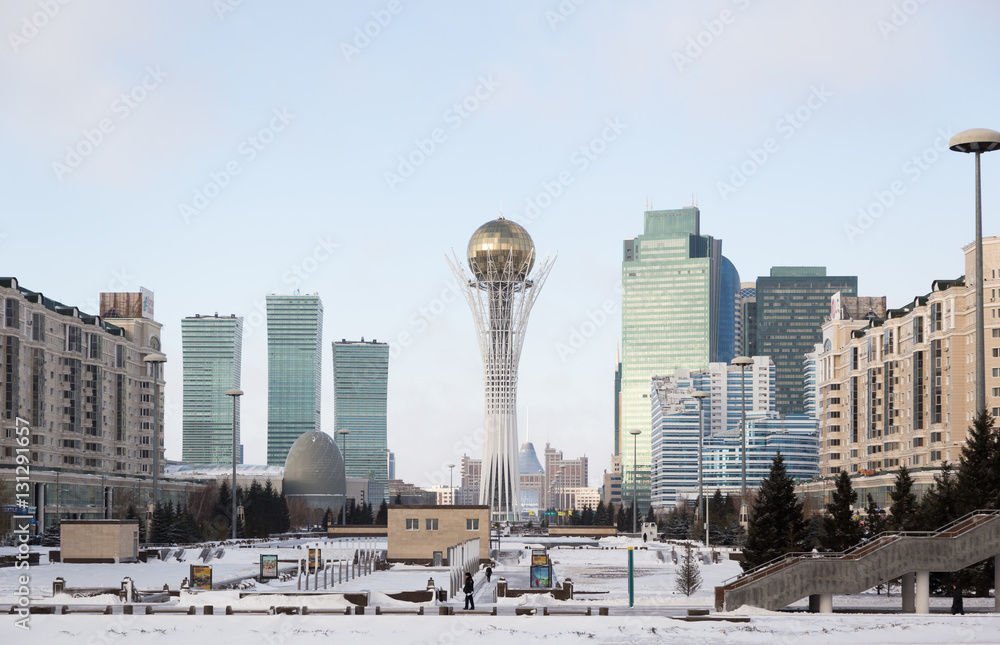 Fototapeta premium Astana, the capital of Kazakhstan. This city will be the site of