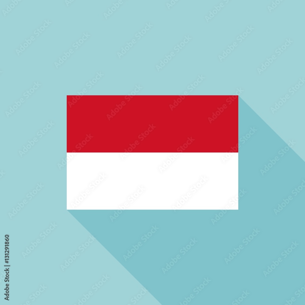 Indonesia flag , flat design vector with official proportion Indonesia flag , flat design vector with official proportion