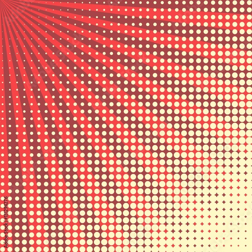 Abstract creative concept vector comics pop art style blank layout template with clouds beams and isolated dots pattern on background. For sale banner, empty bubble, illustration comic book design