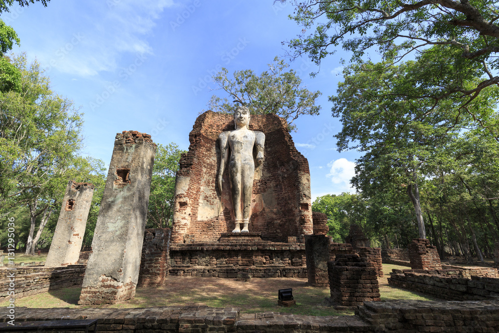 タイ国カンペーンペット県ワット・プラ・シー・イリヤボットの仏像