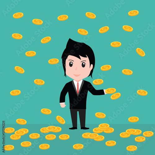 Many coins, Business man have many coins © Wuttichai