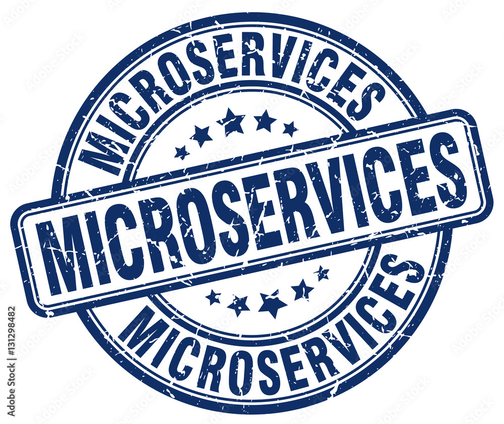 microservices blue grunge stamp microservices blue grunge stamp
