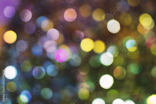 Sequins sparkles multicolor natural out-of-focus bokeh background