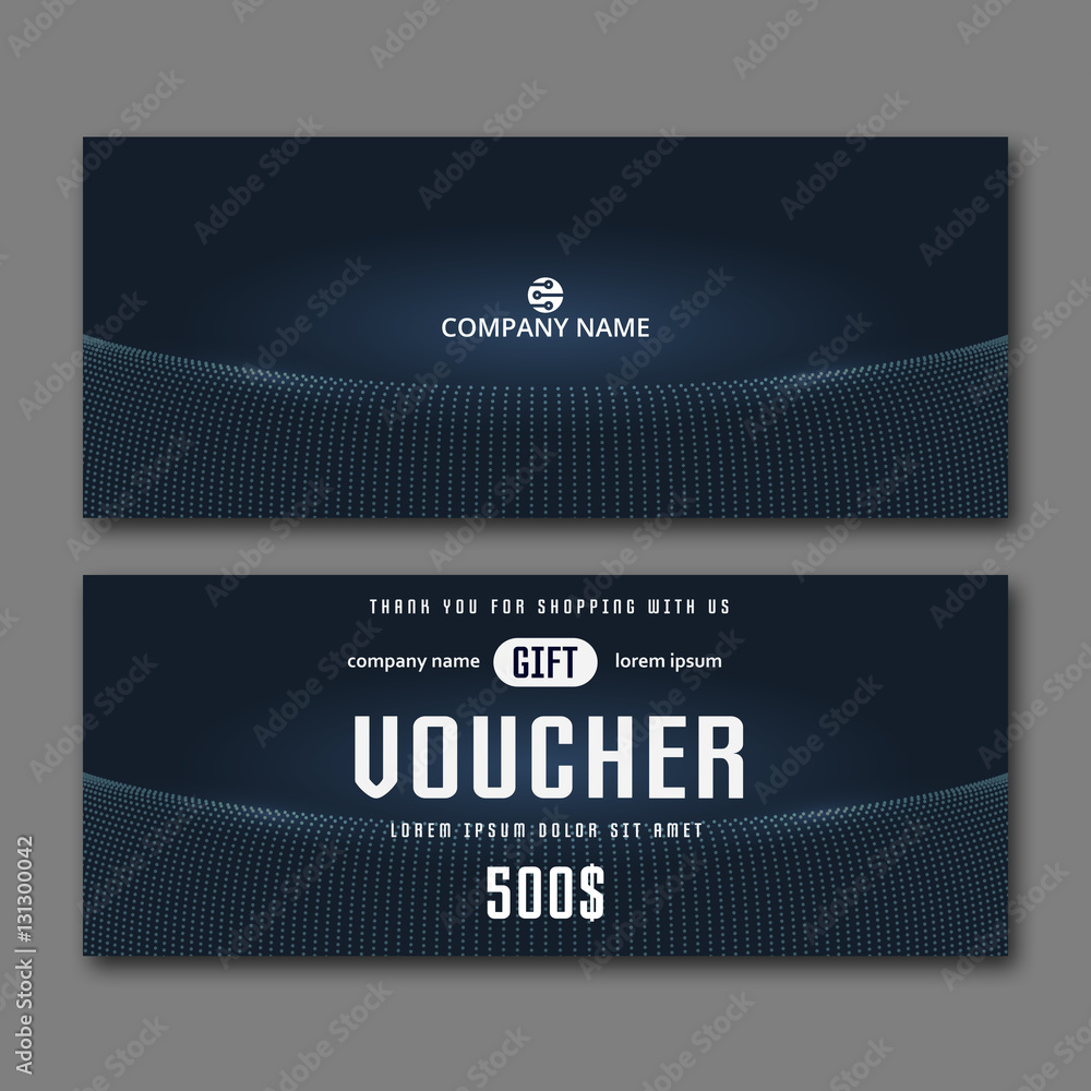 Fototapeta premium Gift Voucher Template.