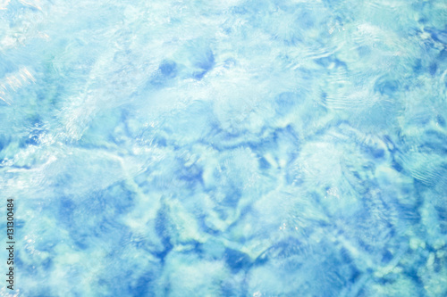 blurred water movement splash in pool