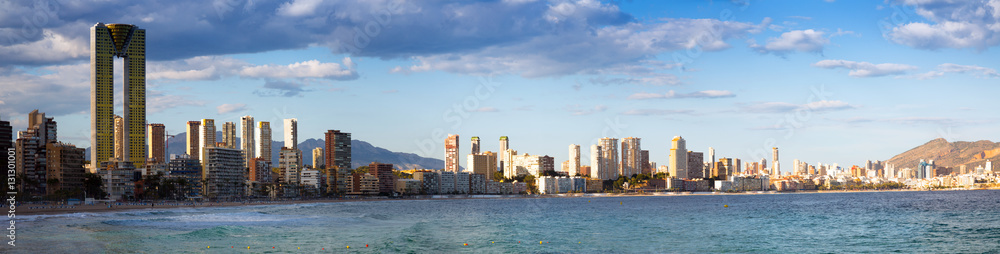Fototapeta premium Panorama of Benidorm. Spain