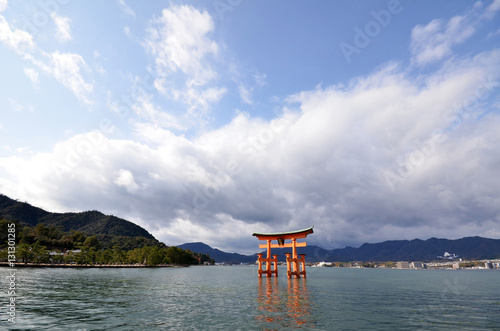 Floating Torii gate of Itsukushima Shrine, Japan