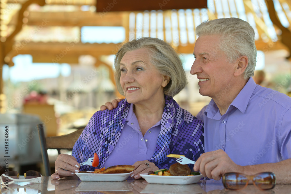 Fototapeta premium happy senior couple in love