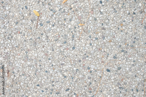 Close up Abstract small stone concrete cement floor texture background