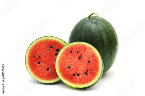 Watermelon Ripe and tasty isolated on white background
