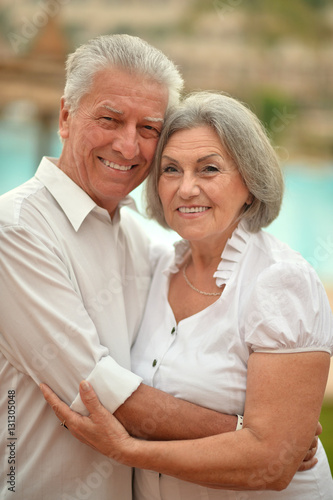 mature couple on vacation