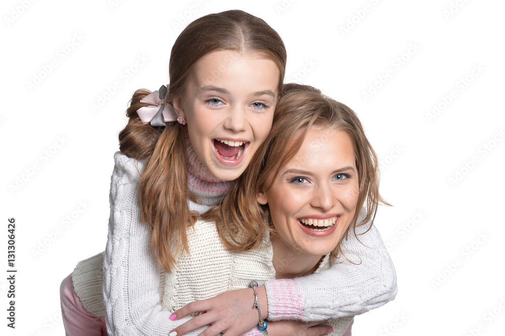 Happy mother and daughter Happy mother and daughter