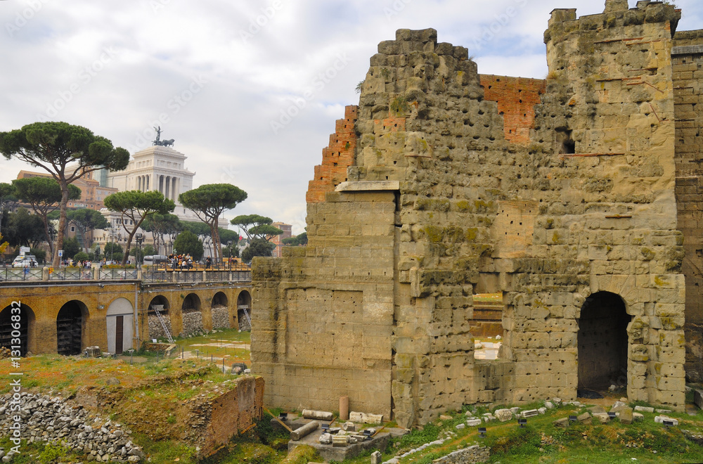 Roman Forum, Rome's historic center, Italy.