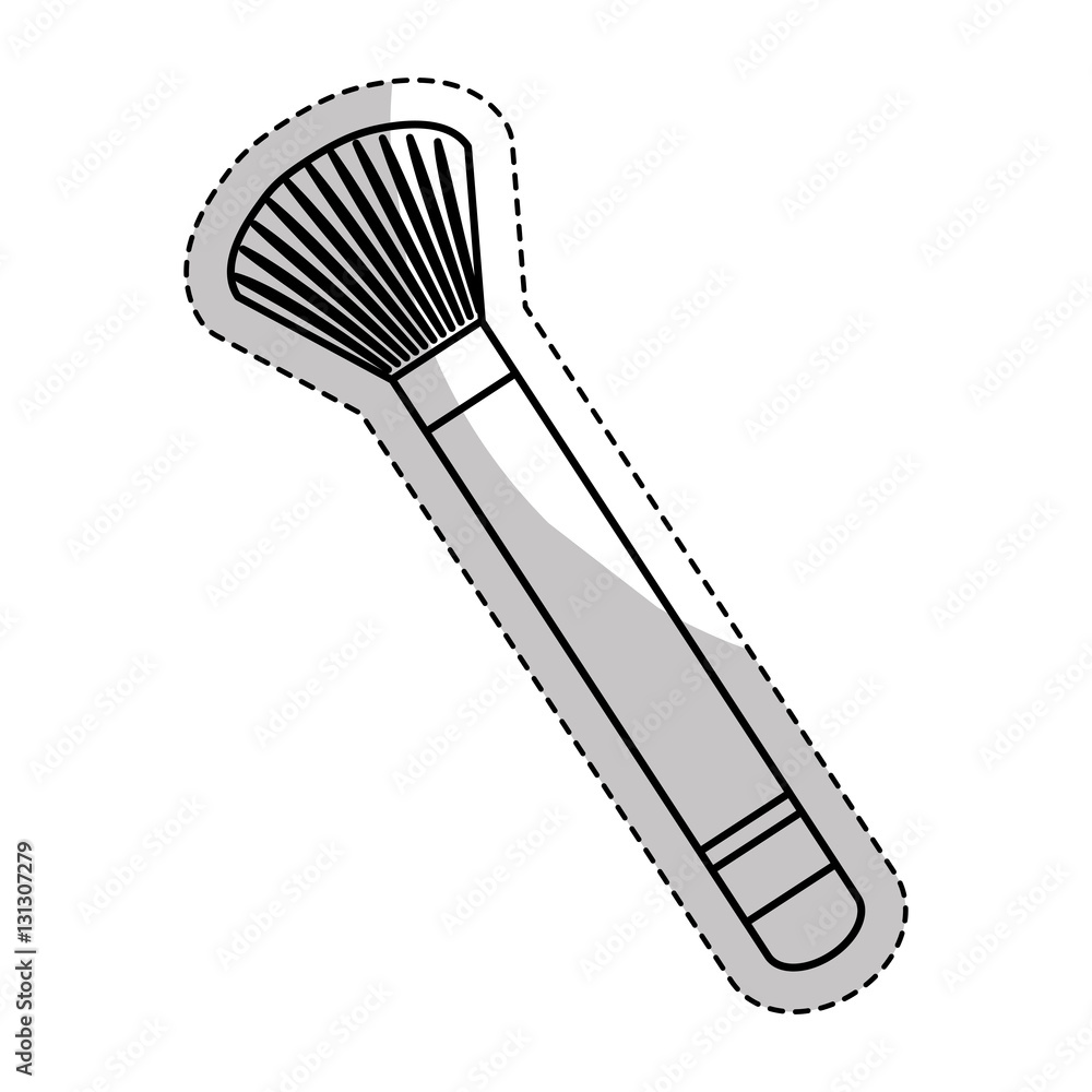 brush makeup related sticker icon image vector illustration design brush makeup related sticker icon image vector illustration design