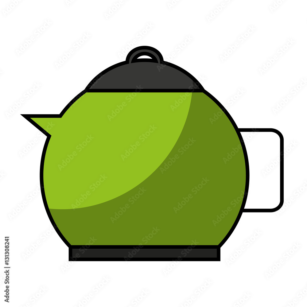 Obraz premium kitchen teapot isolated icon vector illustration design