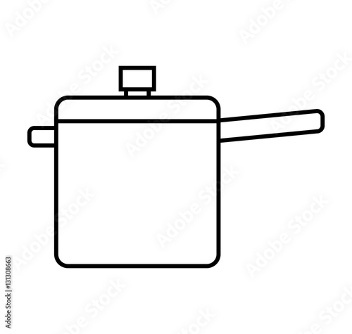 kitchen pot isolated icon vector illustration design