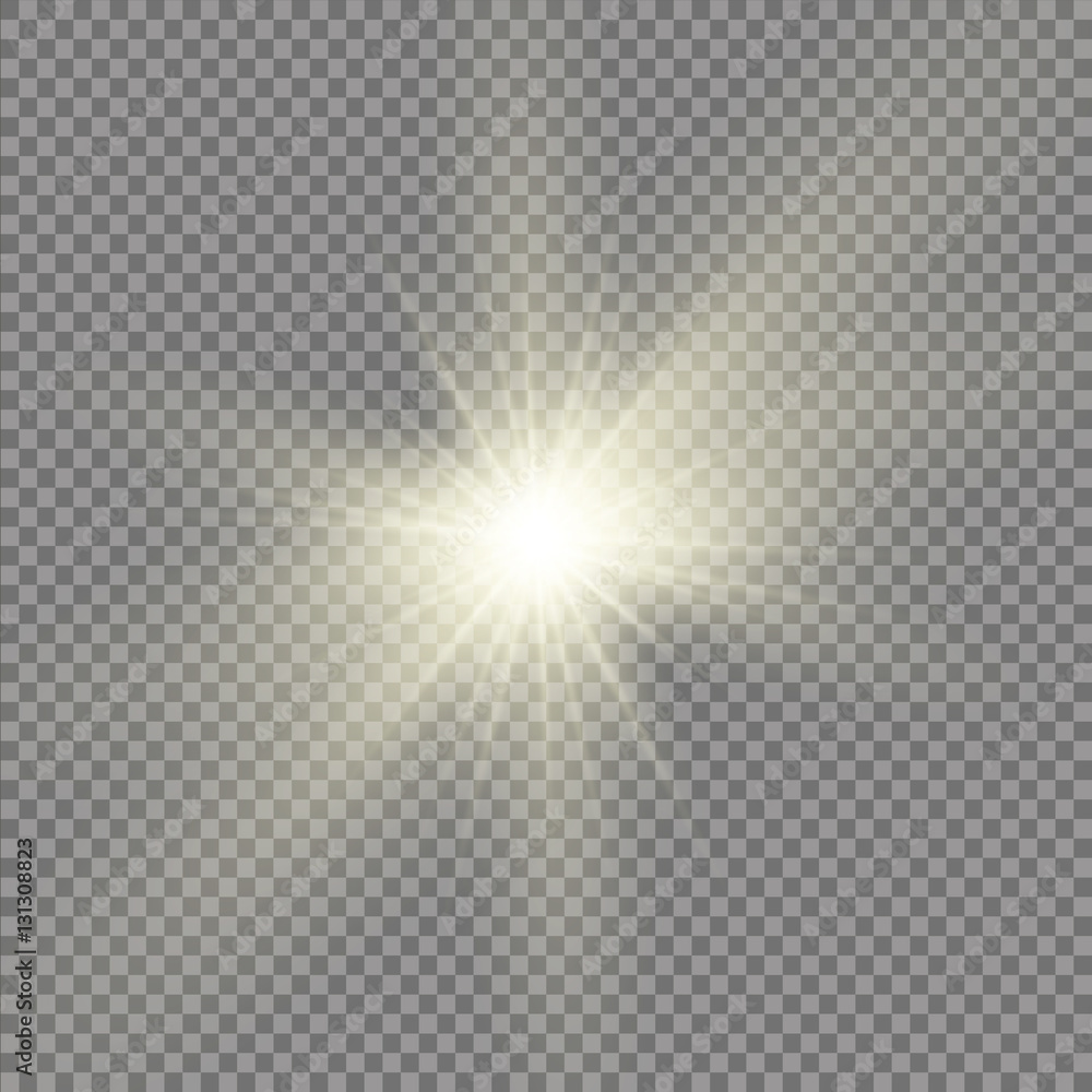 Glow light effect. Star burst with sparkles.Sun Glow light effect. Star burst with sparkles.Sun