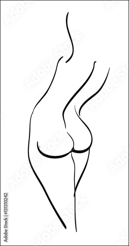 woman's body siluette
