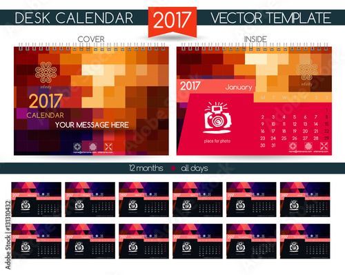 Design Desk Calendar 2017.