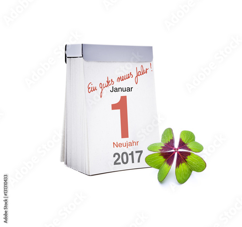 Abreißkalender 1. Januar