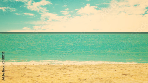 Vintage summer beach