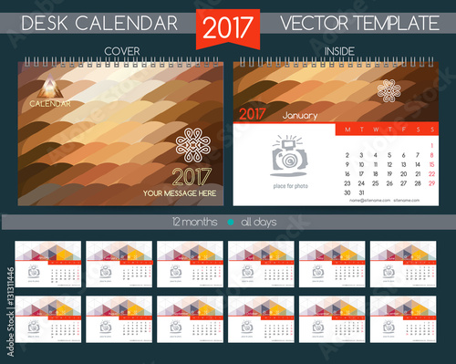 Design Desk Calendar 2017.