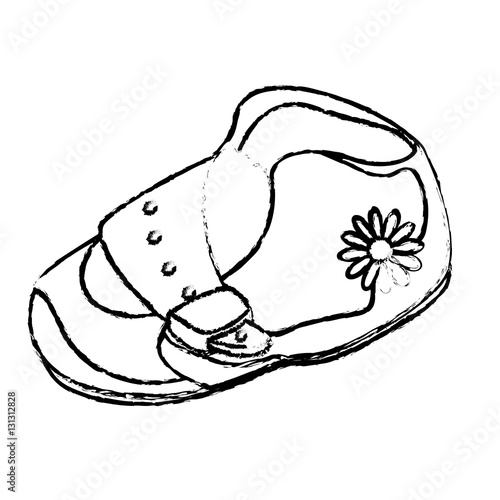 shoe baby shower related icon image vector illustration design 