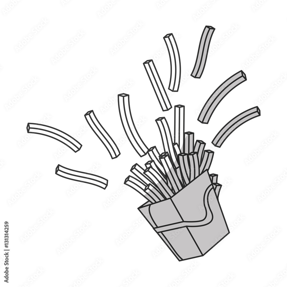 french fries fast food related icon image vector illustration design french fries fast food related icon image vector illustration design