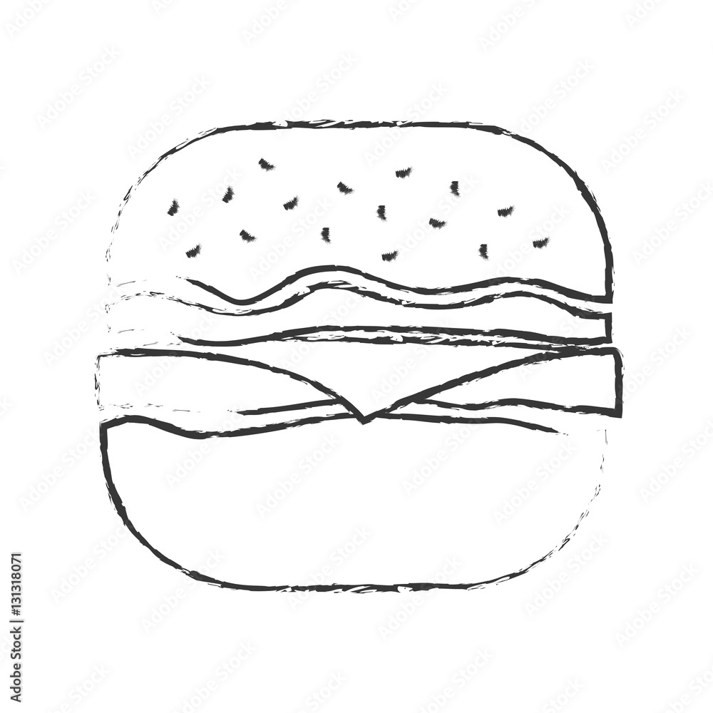 hamburger fast food related icon image vector illustration design hamburger fast food related icon image vector illustration design